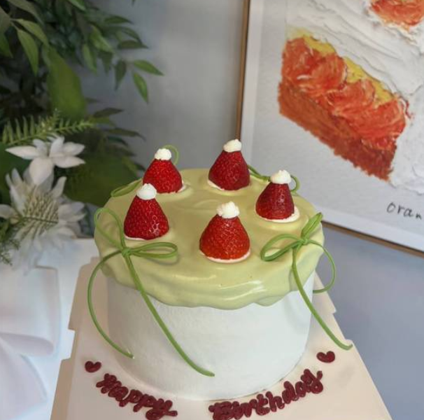 6” Matcha Birthday Cake